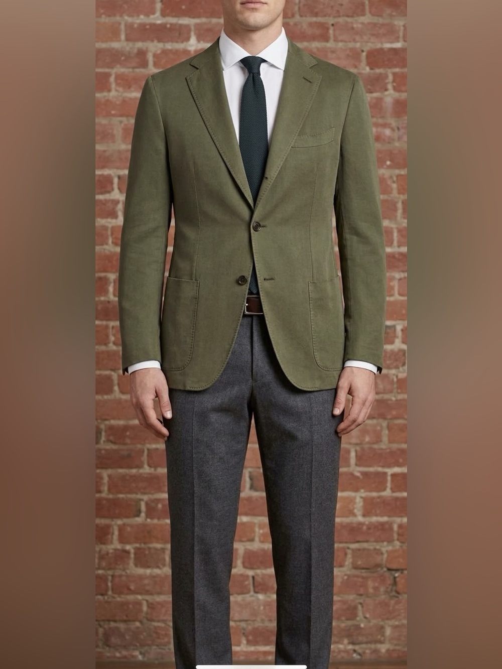 BRIONI Silk Green Jacket